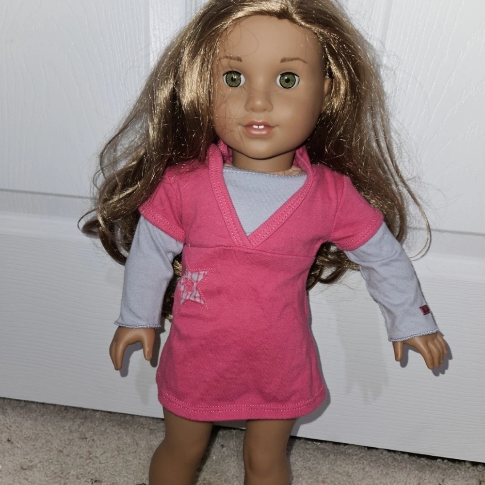 American Girl Doll Lea Clark  Girl Of The Year . Red